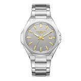 Lee Cooper Men's  Analog Watch Beige Dial With Silver Metal Band,LC08252.360