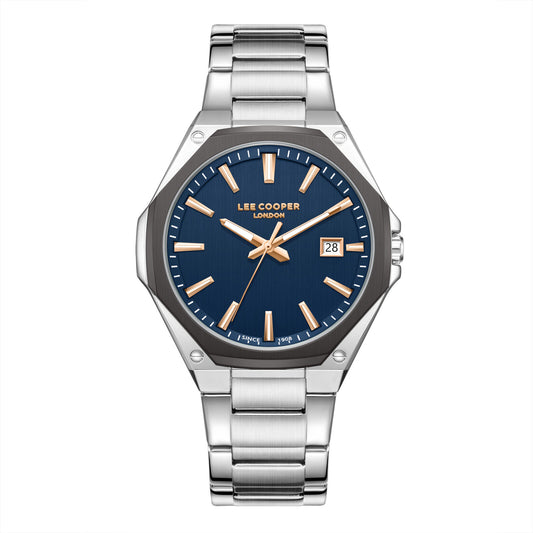 Lee Cooper, Men's, Analog Watch, Blue Dial, LE-LC08252.690