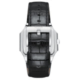 Lee Cooper Men's Date Analog Watch with Silver Dial and Black Leather Band, LC08268.331