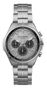 Lee Cooper Men's Multifunction Watch with Silver Dial and Stainless Steel Band, LC08273.320