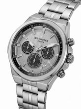 Lee Cooper Men's Multifunction Watch with Silver Dial and Stainless Steel Band, LC08273.320
