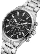 Lee Cooper Men's Multifunction Watch with Black Dial and Stainless Steel Band, LC08273.350