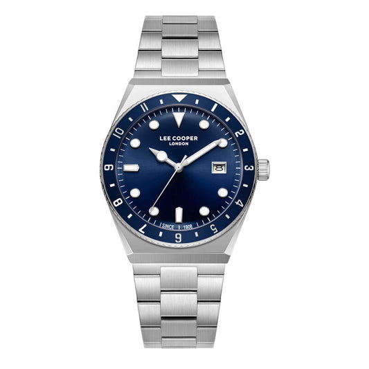 Lee Cooper, Men's, Analog Watch, Blue Dial, with Stainless Steel Band, LE-LC08284.390