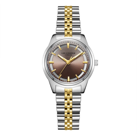 Lee Cooper, Men's, Analog Watch, Brown Dial, with Stainless Steel Band, LE-LC08285.240