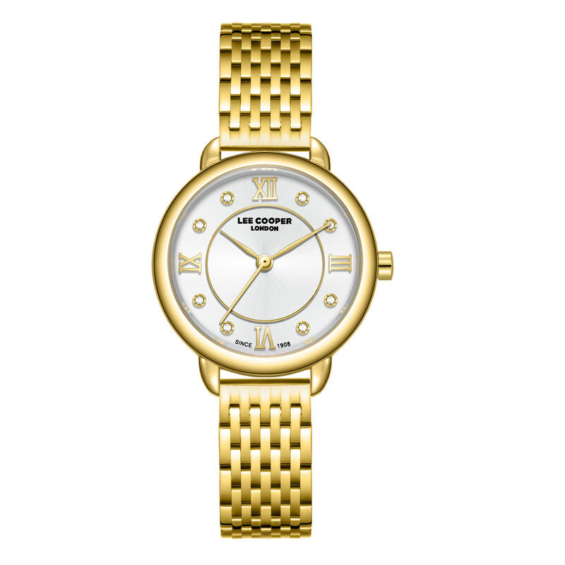 Lee Cooper, Men's, Analog Watch, Silver Dial, with Stainless Steel Band, LE-LC08287.130