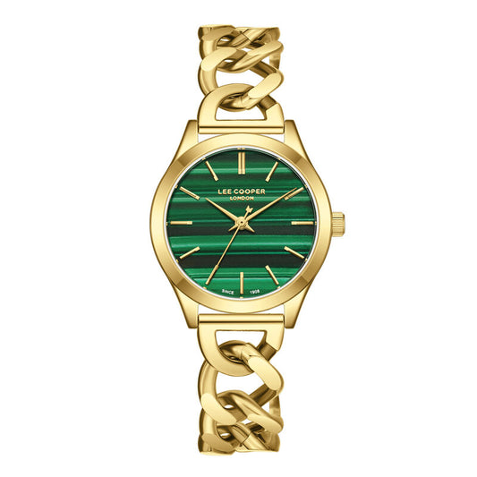 Lee Cooper, Men's, Analog Watch, Green Dial, with Stainless Steel Band, LE-LC08291.170