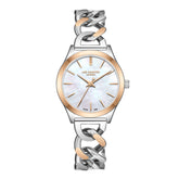 Lee Cooper women analog watch, pearl dial with stainless steel strap, model LE-LC08291.520, Bahrain
