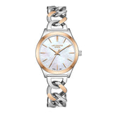 Lee Cooper women analog watch, pearl dial with stainless steel strap, model LE-LC08291.520, Bahrain