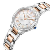 Lee Cooper Women's Analog Watch Mother of Pearl Dial with Stainless Steel Strap, LC08295.520