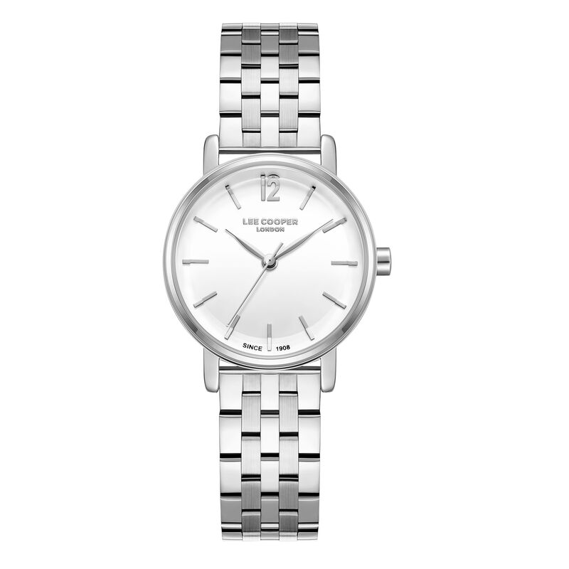 Lee Cooper, Men's, Analog Watch, Silver Dial, with Stainless Steel Band, LE-LC08297.330