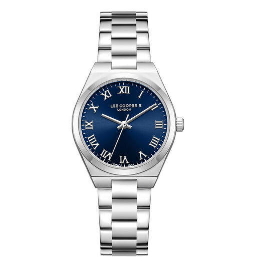 Lee Cooper, Men's, Analog Watch, Blue Dial, with Stainless Steel Band, LE-LC08298.390