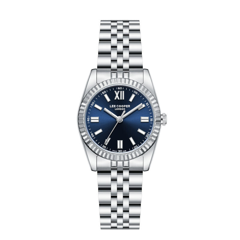 Lee Cooper, Men's, Analog Watch, Blue Dial, with Stainless Steel Band, LE-LC08303.390