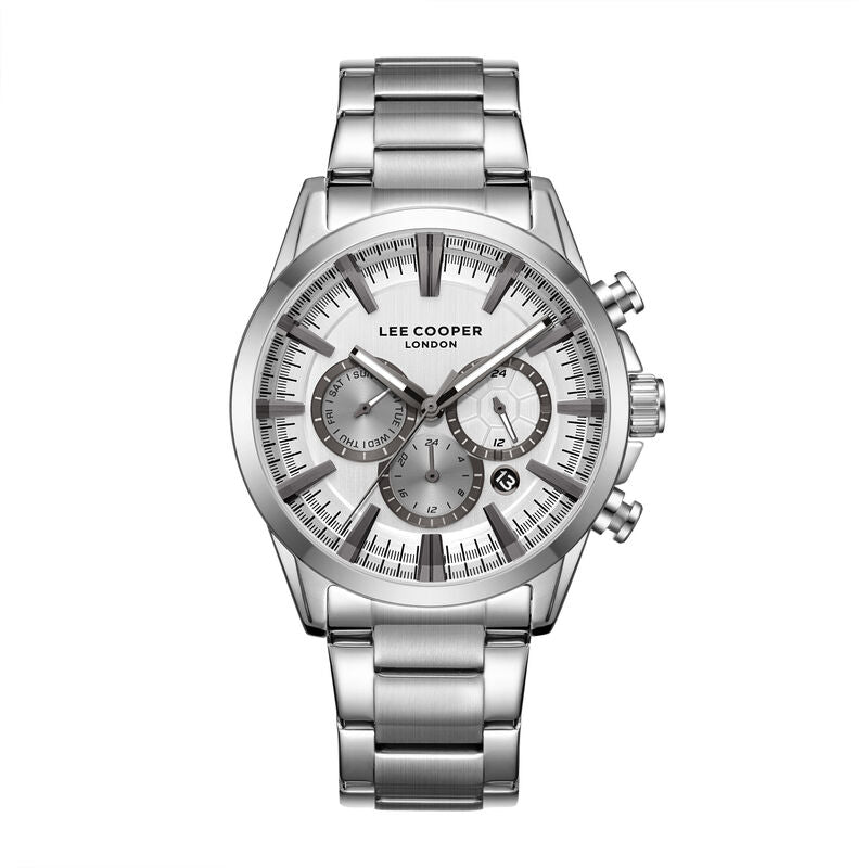 Lee Cooper, Men's, Analog Watch, Silver Dial, with Stainless Steel Band, LE-LC08305.330