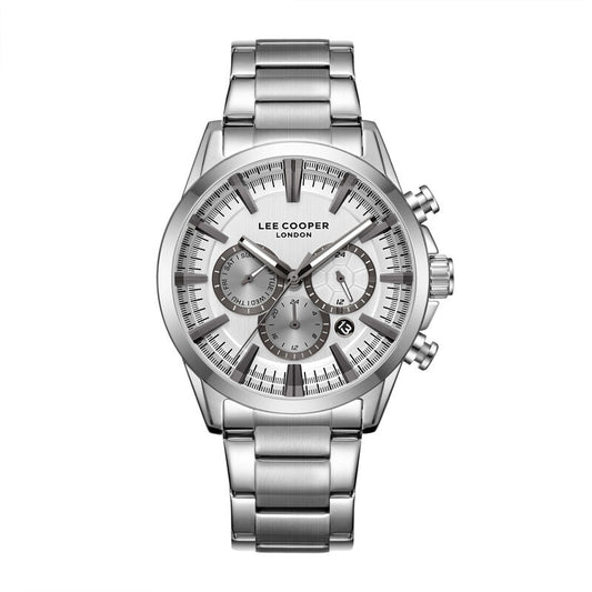 Lee Cooper, Men's, Analog Watch, Silver Dial, with Stainless Steel Band, LE-LC08305.330