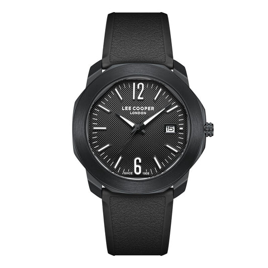 Lee Cooper, Men's, Analog Watch, Black Dial, with Silicone Band, LE-LC08312.651