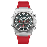 Lee Cooper men analog watch, grey dial with silicone band, model LE-LC08313.368, Bahrain