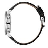 Lee Cooper Men's Multifunction Watch with Black Dial and Black Leather Band, LC08333.351