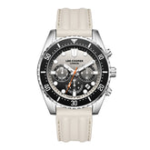 Lee Cooper Men's Multifunction Watch with Black Dial and Grey Silicone Band, LC08335.356