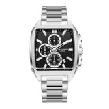 Lee Cooper Men's Multifunction Watch with Black Dial and Stainless Steel Band, LC08344.350