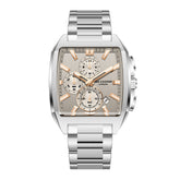 Lee Cooper Men's Multifunction Watch with Grey Dial and Stainless Steel Band, LC08344.360