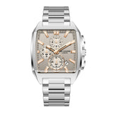 Lee Cooper Men's Multifunction Watch with Grey Dial and Stainless Steel Band, LC08344.360