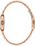 Lee Cooper Women's Analog Watch with Brown Dial and Rose Gold Stainless Steel Band, LC08347.440