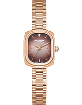 Lee Cooper Women's Analog Watch with Brown Dial and Rose Gold Stainless Steel Band, LC08347.440