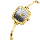 Lee Cooper Women's Analog Watch with Brown Dial and Gold Stainless Steel Band, LC08353.140