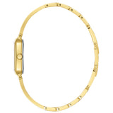 Lee Cooper Women's Analog Watch with Brown Dial and Gold Stainless Steel Band, LC08353.140