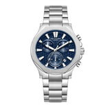 Lee Cooper Men's Multifunction Watch with Dark Blue Dial and Stainless Steel Band, LC08361.390