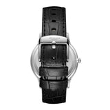 Lee Cooper Men's Analog Watch with Silver Dial and Black Leather Band, LC08379.331