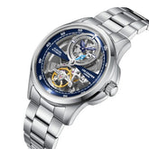 Lee Cooper Men's Automatic Watch with Dark Blue Dial and Stainless Steel Band, LC08383.390