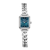 Lee Cooper Women's Analog Watch with Blue Mother Of Pearl Dial and Stainless Steel Band, LC08384.390