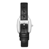Lee Cooper Women's Analog Watch with Rose Gold Dial and Black Leather Band, LC08390.301
