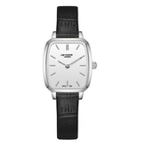 Lee Cooper Women's Analog Watch with White Dial and Black Leather Band, LC08390.331