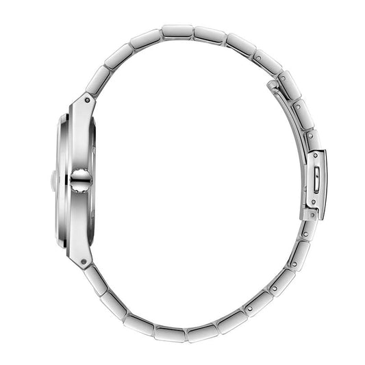 Lee Cooper Men's Date Analog Watch with Silver Dial and Stainless Steel Band, LC08397.330