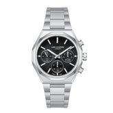 Lee Cooper Men's Multifunction Watch with Gunmetal Black Dial and Stainless Steel Band, LC08402.350