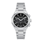 Lee Cooper Men's Multifunction Watch with Gunmetal Black Dial and Stainless Steel Band, LC08402.350