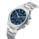 Lee Cooper Men's Multifunction Watch with Dark Blue Dial and Stainless Steel Band, LC08402.390