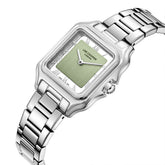 Lee Cooper Women's Analog Watch with Green Dial and Stainless Steel Band, LC08403.300