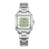 Lee Cooper Women's Analog Watch with Green Dial and Stainless Steel Band, LC08403.300