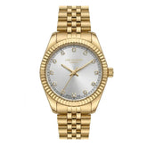 Lee Cooper Women's Analog Watch with Silver Dial and Silver/Gold Stainless Steel Band, LC08400.130