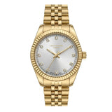 Lee Cooper Women's Analog Watch with Silver Dial and Silver/Gold Stainless Steel Band, LC08400.130