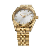 Lee Cooper Women's Analog Watch with Silver Dial and Silver/Gold Stainless Steel Band, LC08400.130