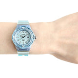 Casio Women's Watch Analog Blue Dial With Translucent Resin Band, LRW-200HS-2EVDF