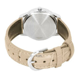 Casio Women's Analog Watch Beige Dial with Brown Leather Band, LTP-1303LL-7AVDF