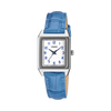 Casio Women's Watch Timeless Collection Analog, White Dial with Blue Leather Strap, LTP-B150LA-2BDF