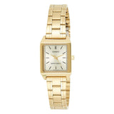 Casio Women's Watch Analog, Champagne Dial Gold Stainless Steel Strap, LTP-V007G-9EUDF
