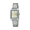 Casio, Women's Watch Analog, Silver Dial Silver & Gold Stainless Band, LTP-V007SG-9EUDF product image