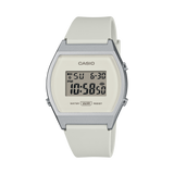Casio LW-204-7ADF Unisex Digital Watch with White Dial and White Resin Strap